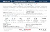 Vendor Management & Compliance - USFCR