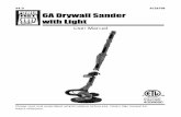 6A Drywall Sander with Light