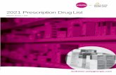 2021 Prescription Drug List