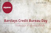 Barclays Credit Bureau Day Presentation