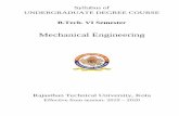 Mechanical Engineering - Rajasthan Technical University