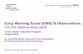 Early Warning Score (EWS) & Observations