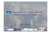 ESA Cloud-CCI Phase 1 Results Climate Research Perspective