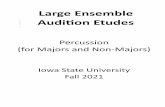 Large Ensemble Percussion Audition Excerpts 201 USC Band ...