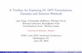 A Toolbox for Exploring AC OPF Formulations, Datasets and ...