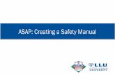 Creating a ASAP Safety Plan - Little League Baseball