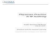 Physician Practice E/M Auditing