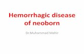Hemorrhagic disease of neoborn - uoanbar.edu.iq