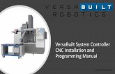 Programming Manual CNC Installation and VersaBuilt System ...