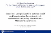 Using household balance sheet and housing data for ...