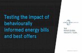 Testing the impact of behaviourally informed energy bills