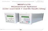 MAPro10 Numerical 3phase over current + earth fault relay