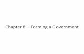 Chapter 8 Forming a Government - Trafton