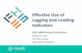 Effective Use of Lagging and Leading Indicators