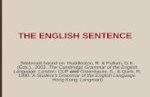 THE ENGLISH SENTENCE