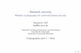 Network security - Modern cryptography for communications ...