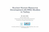 NuclearHuman Resource Development (N-HRD) Studies in Turkey