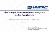 NAVFAC SOUTHWEST The Navy’s Environmental Program in the ...