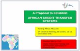 A Proposal to Establish AFRICAN CREDIT TRANSFER SYSTEMS