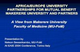 AFRICA/EUROPE UNIVERSITY PARTNERSHIPS FOR MUTUAL …