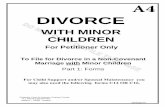 DIVORCE WITH MINOR CHILDREN For Petitioner Only To File ...