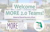 Welcome MORE 2.0 Teams!