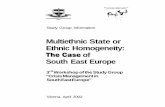 Multiethnic State or Ethnic Homogeneity: The Case of South ...