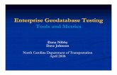 Enterprise Geodatabase Testing