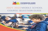 2021-2022 MIDDLE SCHOOL COURSE SELECTION GUIDE