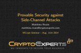 Provable Security against Side-Channel Attacks