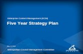 Enterprise Content Management (ECM) Five Year Strategy Plan