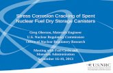 Stress Corrosion Cracking of Spent Nuclear Fuel Dry ...