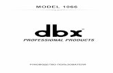 DBX 1066 2-канальный компрессор / лимитер / экспандер / гейт