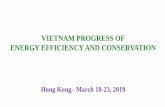 VIETNAM PROGRESS OF ENERGY EFFICIENCY AND CONSERVATION