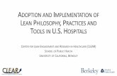 Adoption and Implementation of Lean Tools and Practices in ...