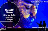 MicroLED Displays Webcast - Yole Développement