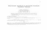 Harmonic Analysis as found in Analytic Number Theory