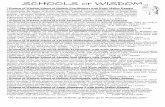Page 1 WOMEN OF WISDOM SCHOOLS OF WISDOM