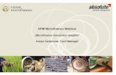 APM Microfinance Webinar - C-Quadrat