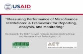 “Measuring Performance of Microfinance Institutions: A ...