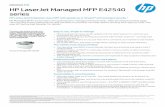 series HP LaserJet Managed MFP E42540