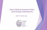 How to Read an Insurance Policy (And