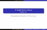 A Single-Server Queue - William & Mary