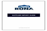 SUPPLIER IMPORT GUIDE
