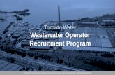Toronto Water Wastewater Operator Recruitment Program