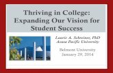 Thriving in College: Expanding Our Vision for Student Success