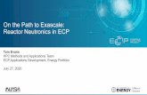 On the Path to Exascale: Reactor Neutronics in ECP