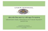 electronic Daily Allowance & Travel System: USER MANUAL 2021
