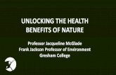 UNLOCKING THE HEALTH BENEFITS OF NATURE