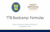 TTB Bootcamp: Formulas